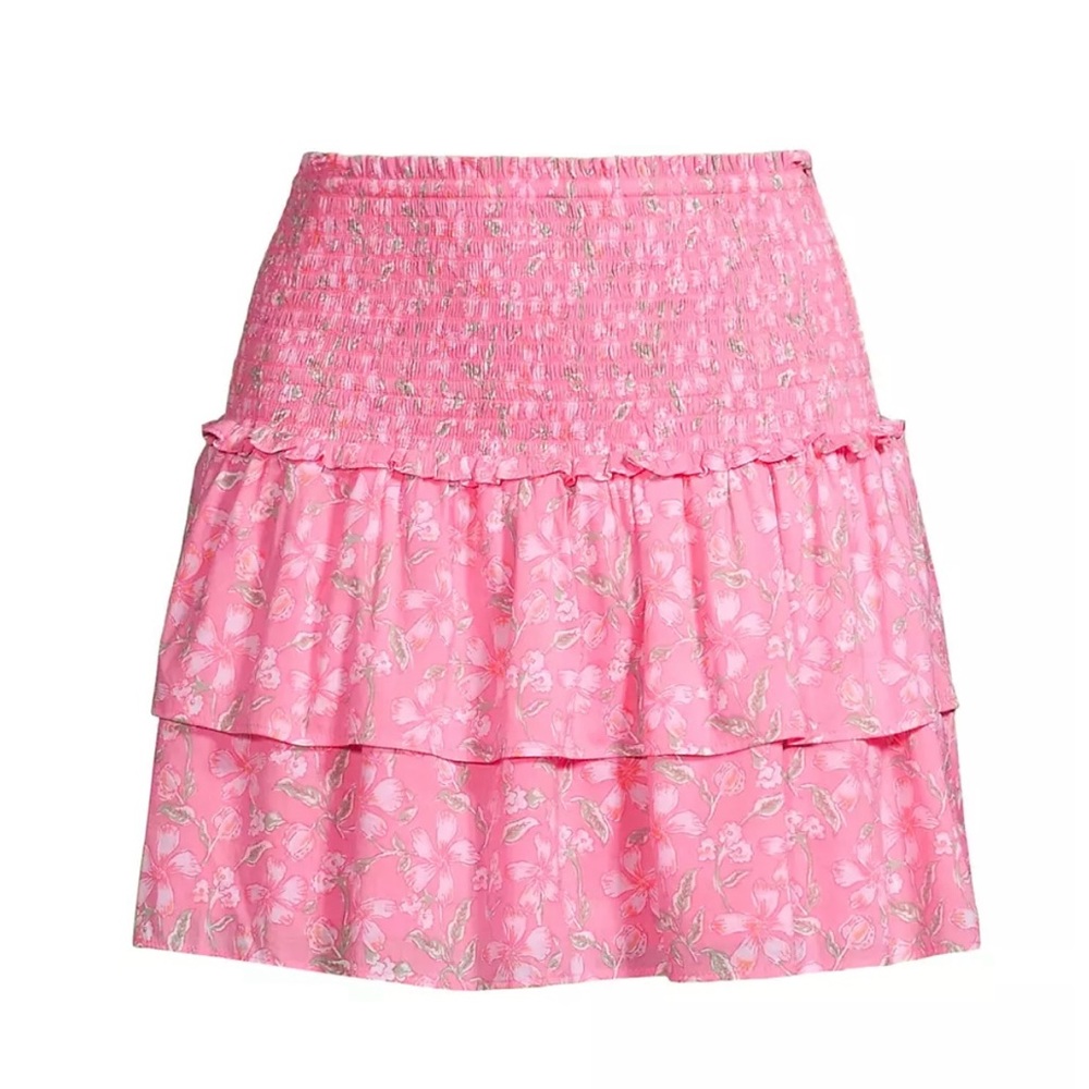 Vineyard Vines pink Oleander smocked skirt NWT XS